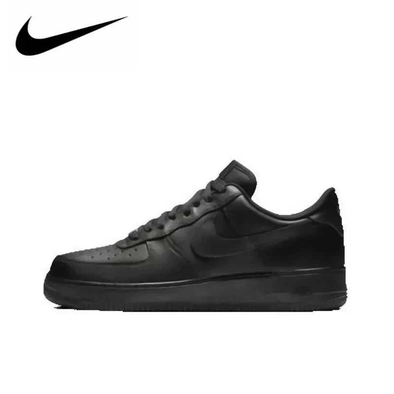 Nike Air Force 1 Skateboarding Shoes for Men and Women Classics AF1 Shoes Tripe Black White Casual Board Sneakers