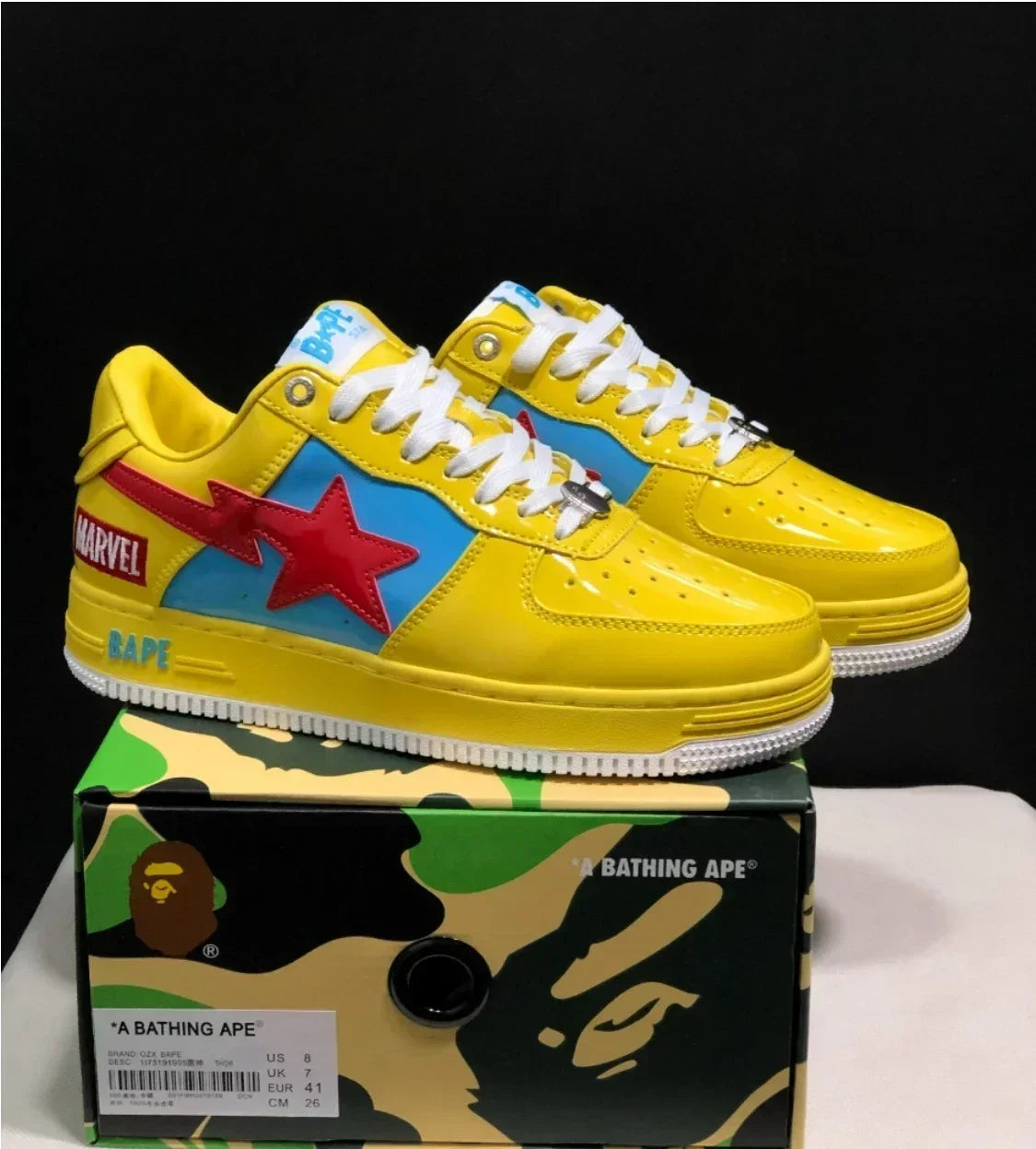 BAPE Men and Women Vibe BapeGoose Sports Sneakers