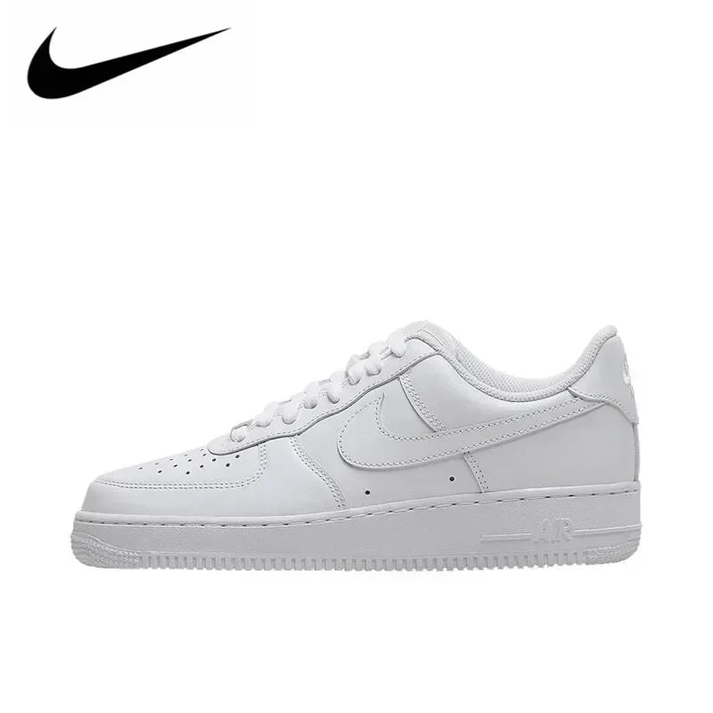 Nike Air Force 1 Skateboarding Shoes for Men and Women Classics AF1 Shoes Tripe Black White Casual Board Sneakers