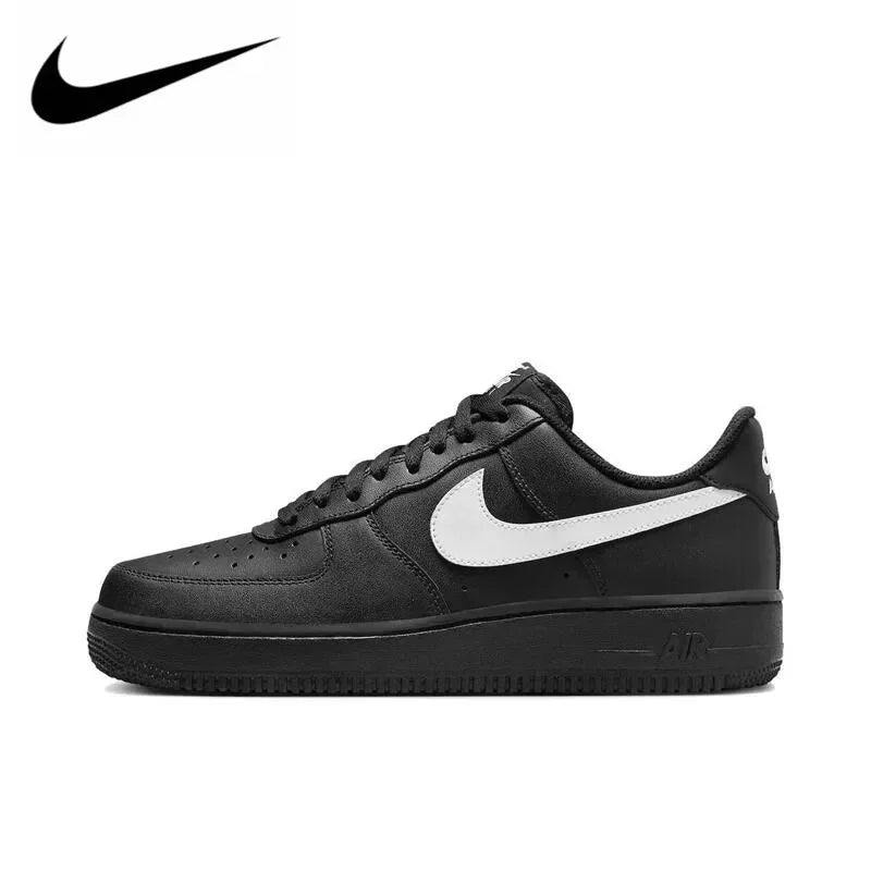 Nike Air Force 1 Skateboarding Shoes for Men and Women Classics AF1 Shoes Tripe Black White Casual Board Sneakers