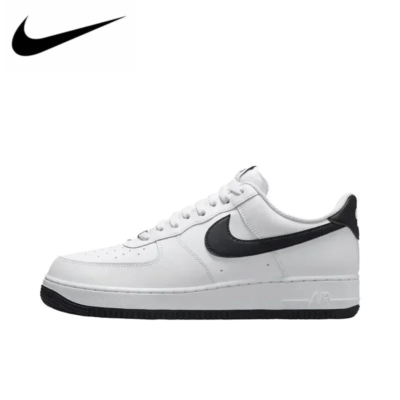 Nike Air Force 1 Skateboarding Shoes for Men and Women Classics AF1 Shoes Tripe Black White Casual Board Sneakers